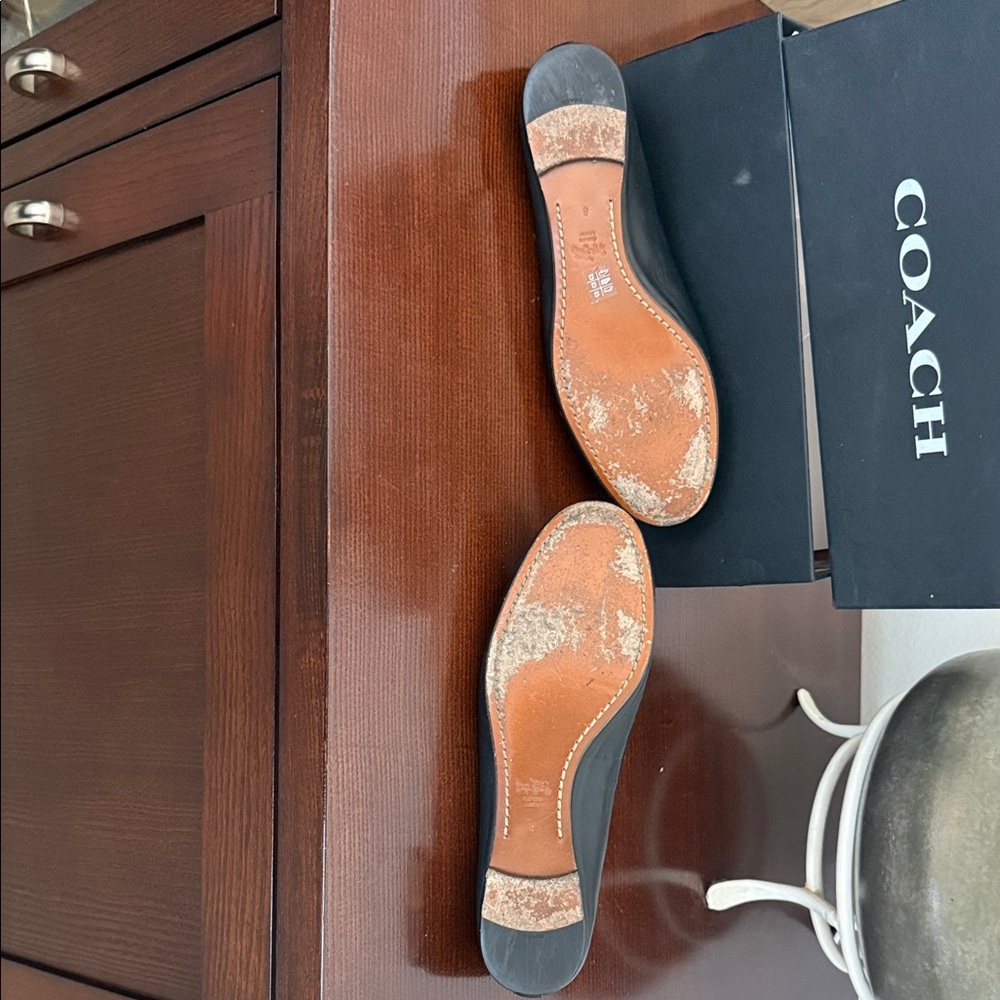 Coach Black Embellished Women's Flats - Picture 4 of 4